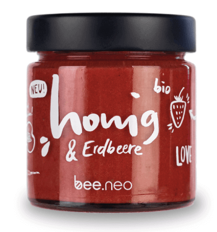 bee.neo Honig & Erdbeere, vorne